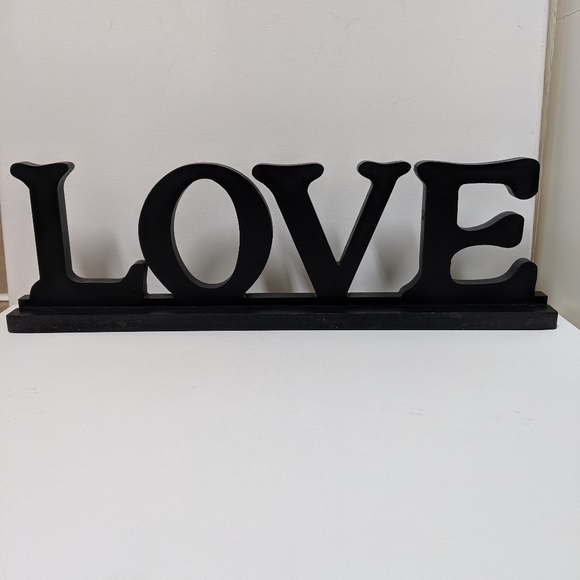 Love Sign for Home‎ Decor Wooden Love Block Letters Rustic Tabletop Words Decor - Picture 1 of 4